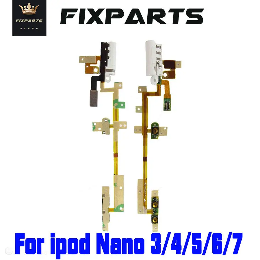

Original Cable For Ipod Nano 5 7 6 th Up Down Audio Volume Button Power Switch On Off Button Flex Cable For iPod Touch 2 3 4 5