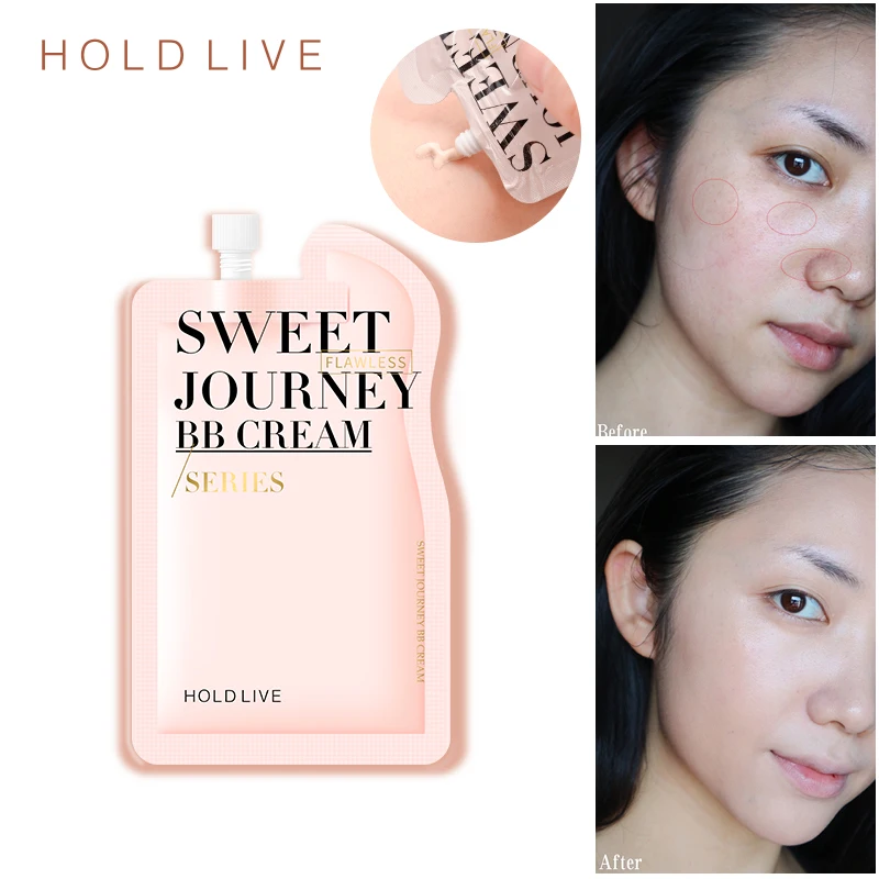 

New Arrival HOLD LIVE Sweet Journey BB Cream Waterproof Moisturizing Oil Control Brighten Concealer Perfect Face Makeup Base Set
