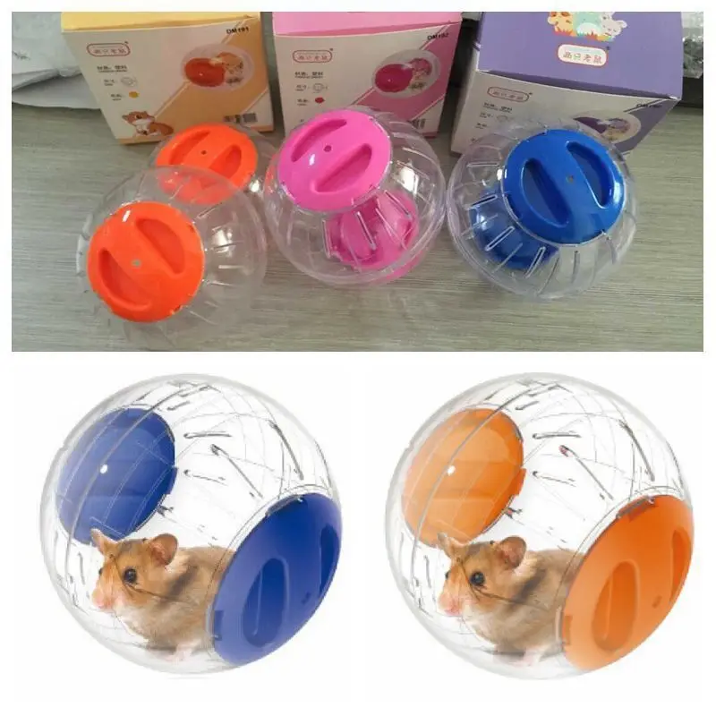 

Rabbit Rabbit Toys Small Pet Exercise Ball Hamster Gerbil Toy Running Activity Balls For Rat Toys Pink/Blue/Orange