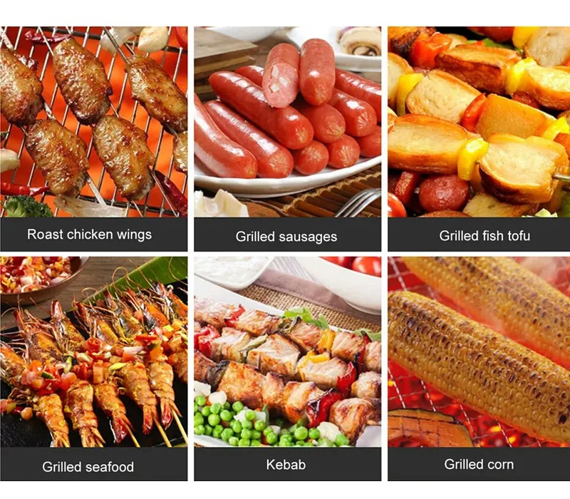 Telescopic Roasting Sticks Stainless Steel BBQ Forks Extendable Hot Dog Marshmallow Roasting Sticks with Pouch BBQ Tools (14)