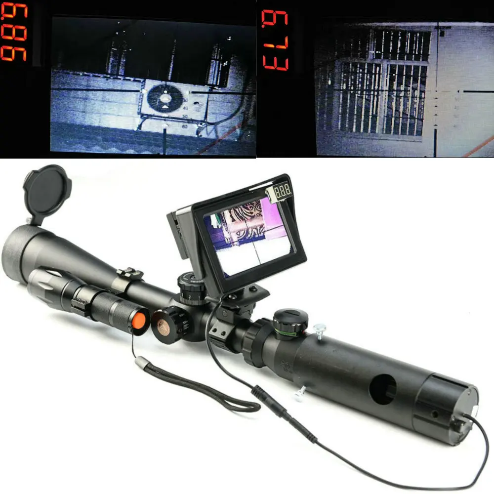 Mira de visión nocturna y diurna para caza, monocular táctico con