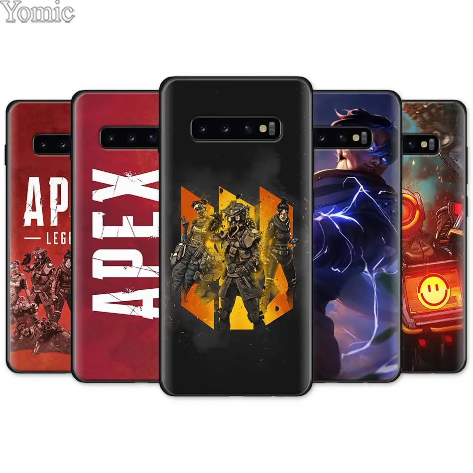

Apex Legends Black Silicone Case for Samsung Galaxy S10e S10 S8 S9 Plus S7 A40 A50 A70 Note 8 9 Soft Case Cover