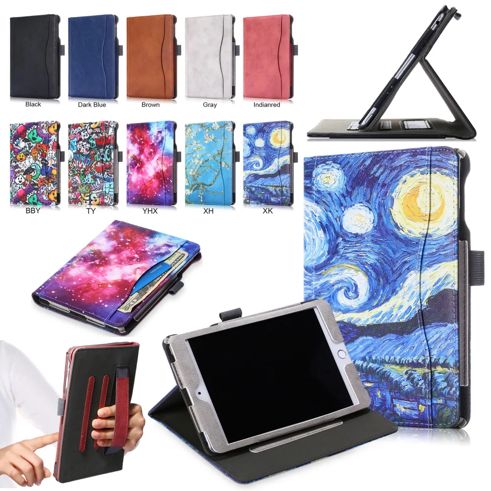 For Apple iPad Mini 5 4 Mini5 Mini4 +Film +Pen Flip Stand Leather Skin Shell Case Funda Capa Magnet Smart Auto Sleep/Wake Cover |