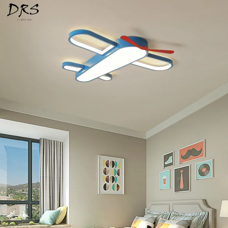 

Children's Room Ceiling Lamp Creative Aircraft Lamp Bedroom LED Eye Protection Ceiling Lamp Living Room Lamp Cartoon Girl Room
