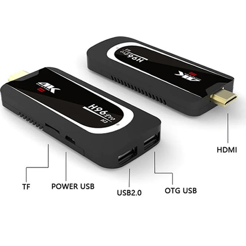 H96 Pro H3 tv Stick Amlogic S905X Penta Core GPU Android 7,1 tv Dongle 2GB ram 16GB rom 2,4G/5.G WiFi BT 4,0 1080P 4K HD мини-ПК