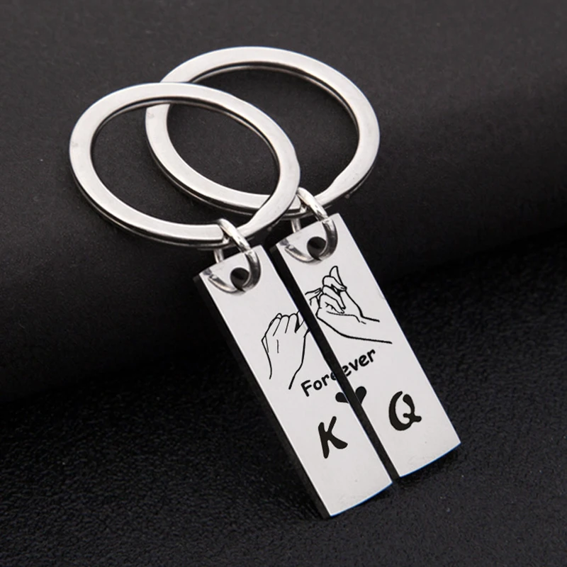 1 комплект модные брелки пара король королева навсегда любовь Брелки для женщин