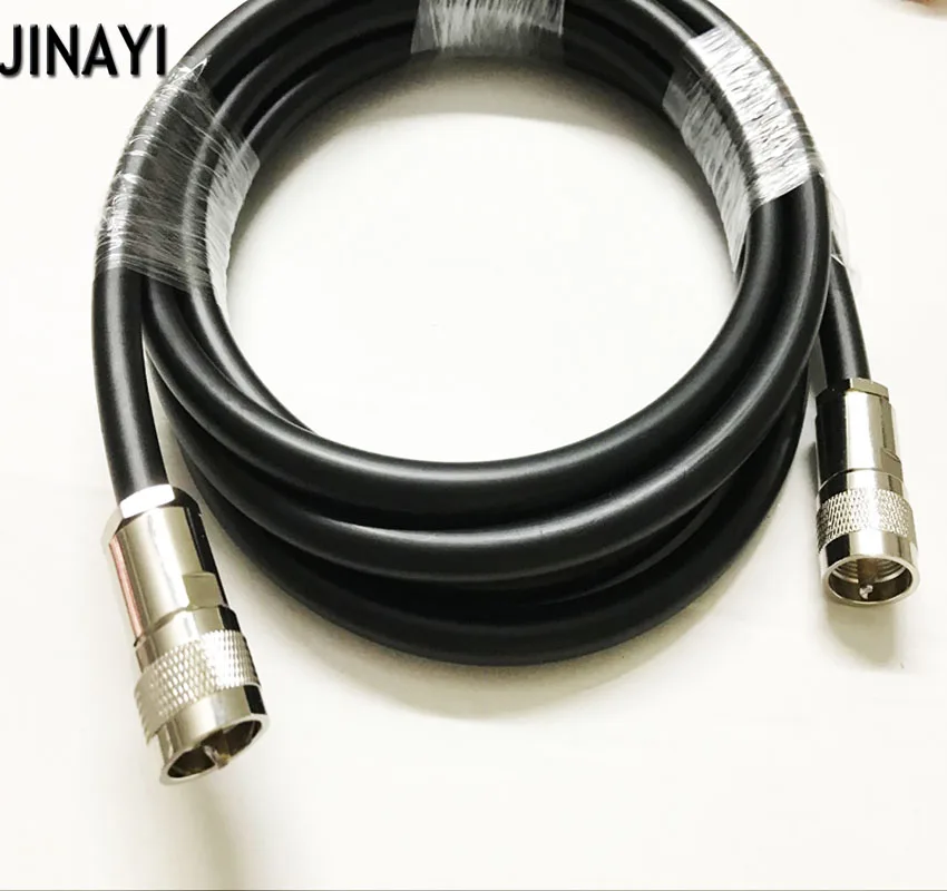 PL259 UHF male to UHF male Clamp Connector RF Coax Pigtail Antenna