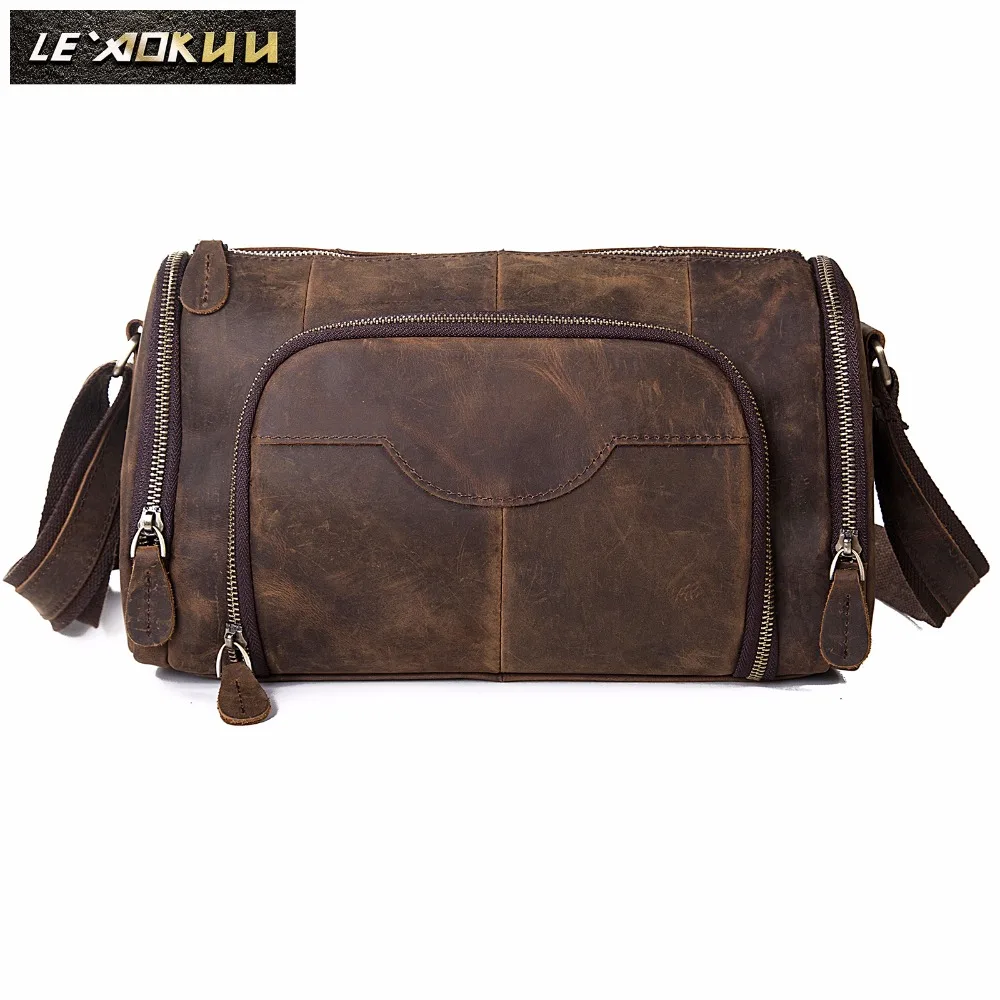 Us 32 24 48 Off Original Leather Men Fashion Shoulder Crossbody Messenger Bag Designer Mochila University College Book School Student B258 On
