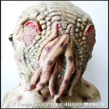 Halloween Party Cosplay Deluxe Latex Octopus face mask latex mask Halloween self disguise Full head Octopus Head Mask in stock