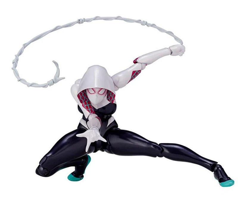 16 см удивительный Yamaguchi Revoltech костюм паук Гвен Стэйси № 004 ПВХ фигурка игрушка кукла