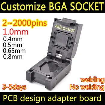

BGA16 BGA Socket 1.0mm adapter Custom made socket Customized Test Jig LBGA16 LFBGA16 VFBGA16 WFBGA16 CSP16 AIC1952-SAGDA