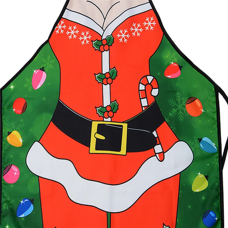 Целые Chistmas Кухня фартук с карманом и удлиненные связей, милый Для женщин и Для мужчин шеф-повара передник с рюшами для Пособия по кулинарии