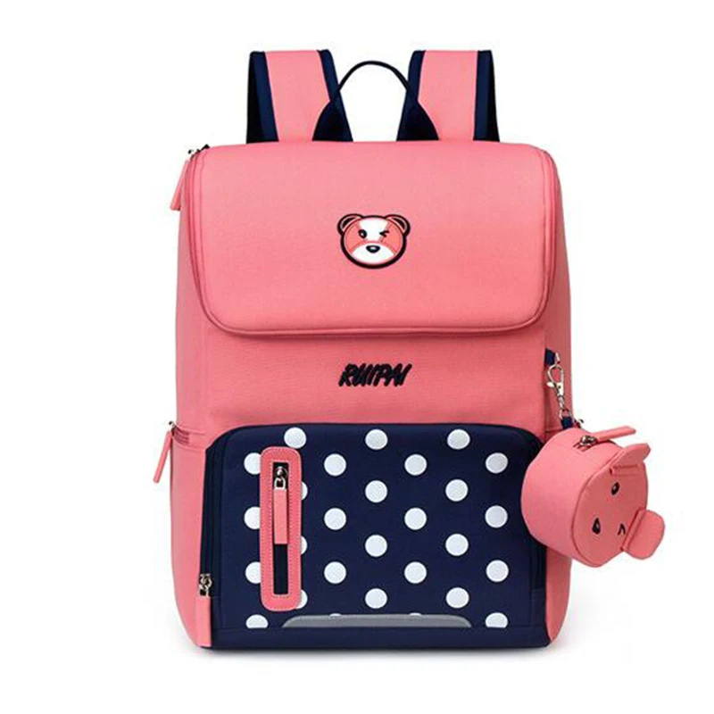 

New Multifunctional Backpack Orthopedic Backpack Girl School Bags Zipper Kid School Bag Cute Children Knapsack School Bag 667