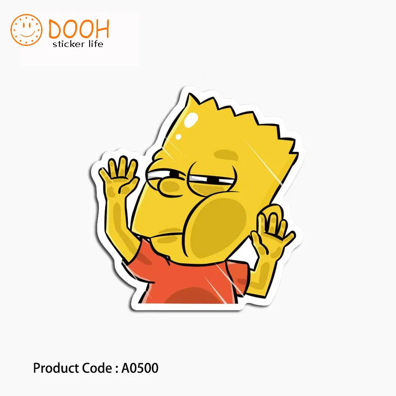 A0500 наклейка sun simpson автомобильный бренд lolipop персонаж хобби чемодан ноутбук