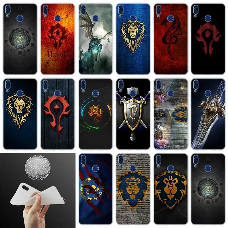 

Silicone Cover Phone Case World of Warcraft wow logo For Huawei Honor 10i 20 Pro 9X Lite 8a 8x max 8c 7x 7a pro 6x V20 Paly Soft