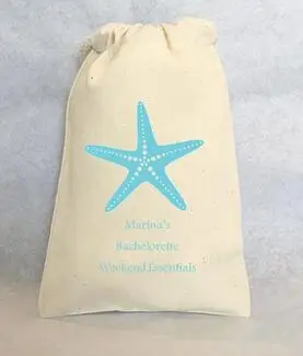 Пользовательские Морская звезда свадебный муслиновый подарок Добро пожаловать