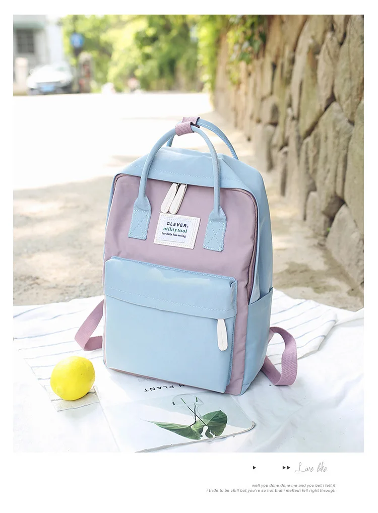 Простой стиль дорожная сумка сплошной цвет Противоугонная Мужская Женская usb зарядка рюкзак ноутбук дорожная школьная сумка - Цвет: 8