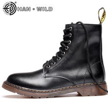 Мужские ботинки; коллекция года; винтажные ботильоны в британском стиле; классические ботинки из натуральной кожи; мужские мотоциклетные ботинки; зимняя обувь; botas