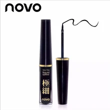 NOVO бренд прочная и гладкая жидкая подводка для глаз тонкая прочная Водостойкая Подводка для глаз
