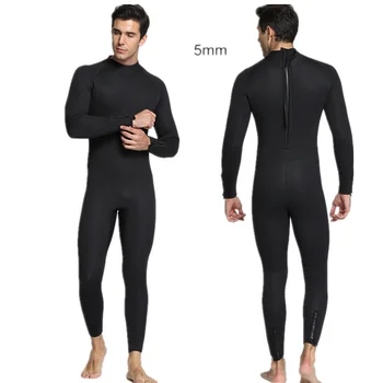 

MYLEDI 5mm Warm Keep Neoprene Wetsuits Black full Body Scuba Diving Surfing Wetsuits Nylon outside Terry Fabric inside Wetsuits
