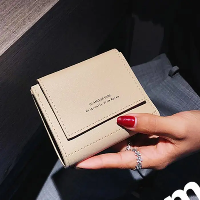 Hot Selling Women Wallet PU Leather Multi-card Hand Holding Purse Credit Card Holder Organizer-B5