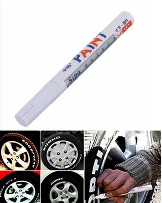 3 Pcs Universal Waterproof Car Tire Paint Marker Pen Motorcycle Auto Wheel Tyre Rubber Permanent