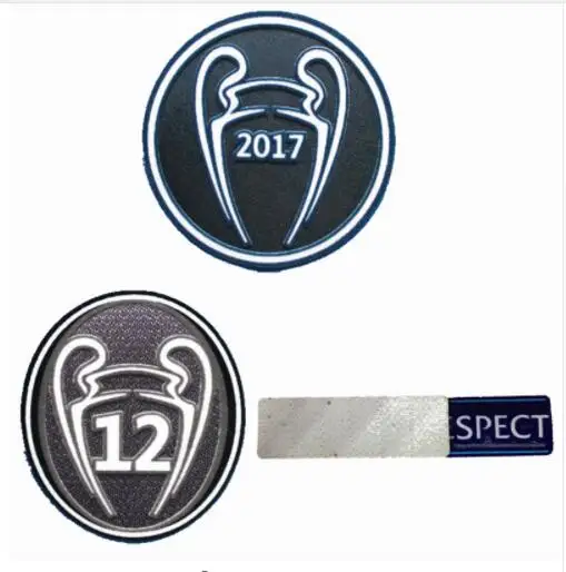 

New Real Madrid patch 2018+13 2017+12+respect+2016+11 champions league patch football Print patches badges,Soccer Hot stamping