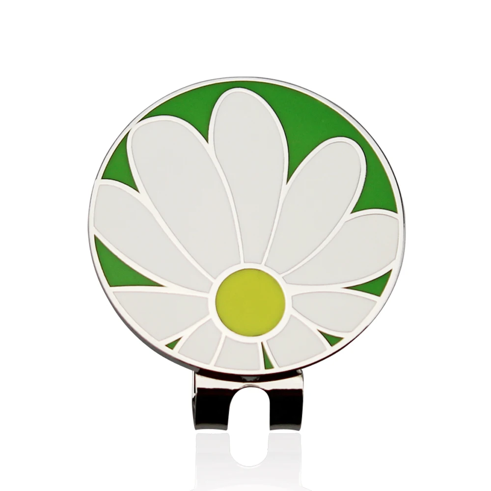 

1pcs New Arrival Flower Golf Marker Golf Cap Clip Golf Ball Mark Alloy Professional 1.18" Drop Ship