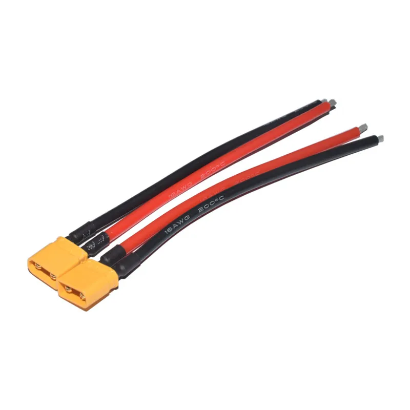 

2 PCS Amass XT30U-M Plug Male w/ 100mm 16AWG Silicone Wire For RC Drone FPV Racing Multi Rotor DIY Accessories
