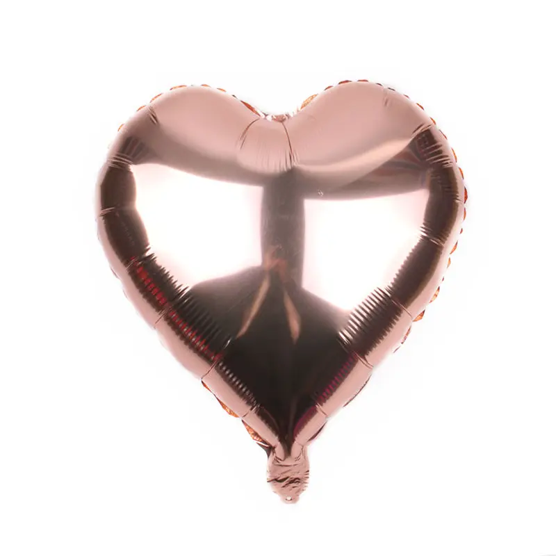 

XXPWJ New 18-inch rose gold five-pointed star heart-shaped aluminum balloon baby birthday decorate balloons wholesale W-029