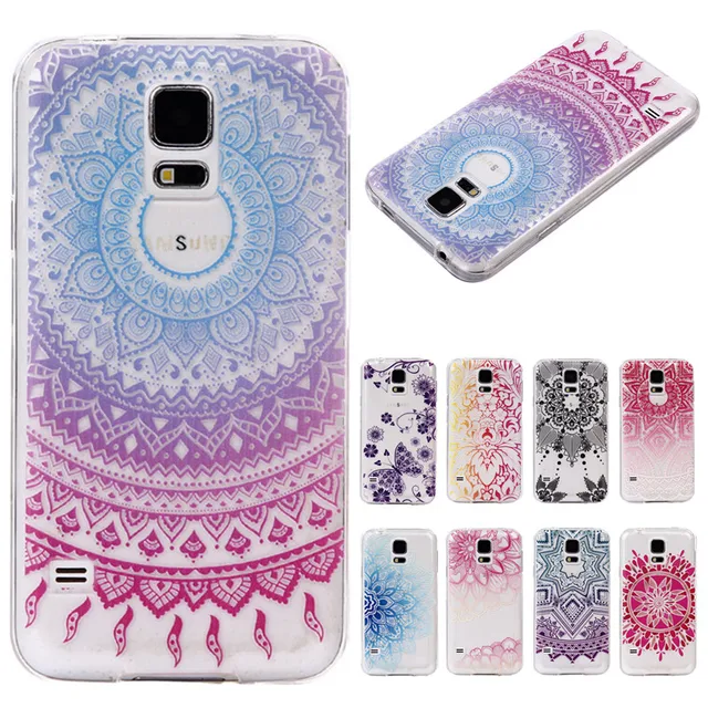 coque samsung galaxy s5 silicone mandala