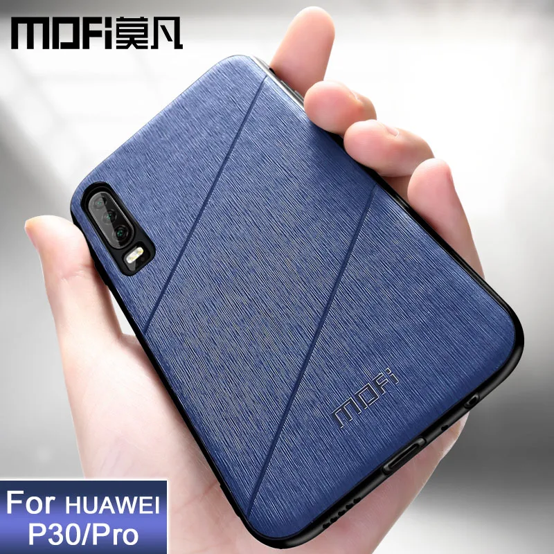 Защитный чехол для Huawei P30 Lite деловой из искусственной кожи Силиконовый