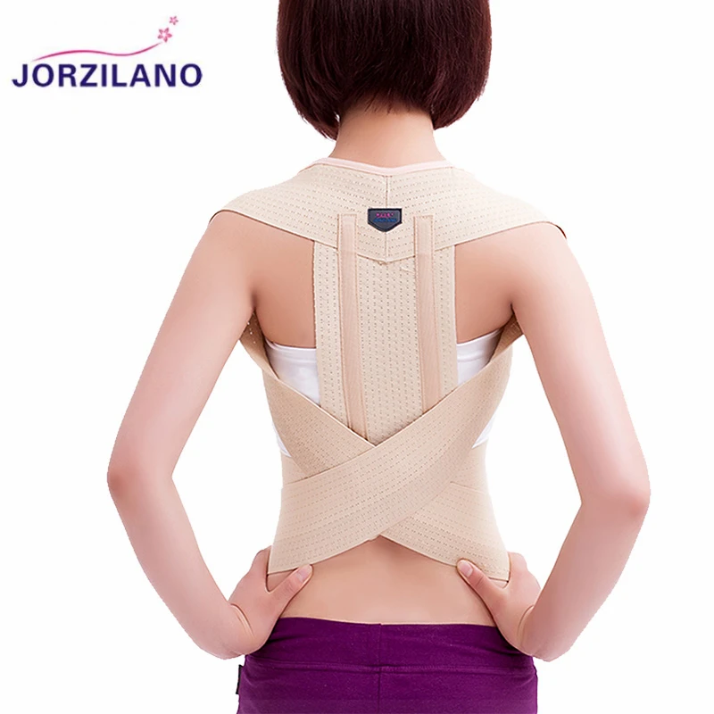 

JORZILANO Women Unisex Kid Breast Back Chest Support Belt Corrector Shoulder Brace Tape Posture Orthotics Health Care Goods