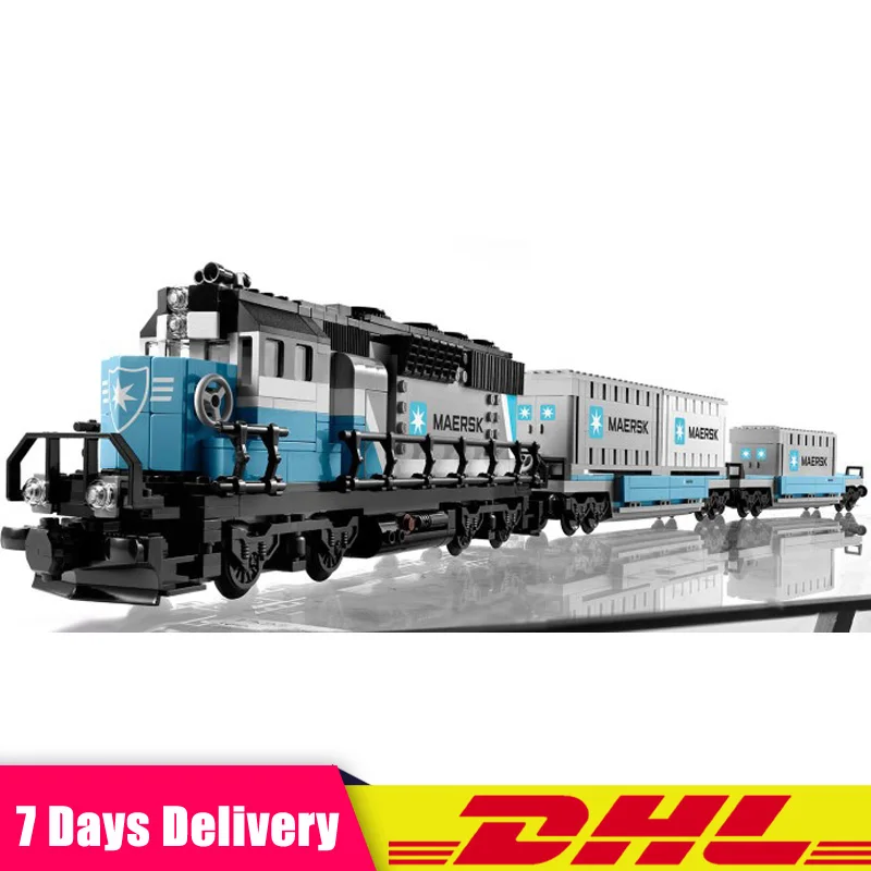 

2018 DHL Lepin 21006 1234Pcs Genuine Technic Ultimate The Maersk Train Set Building Blocks Bricks Compatible LegoINGlys 10219