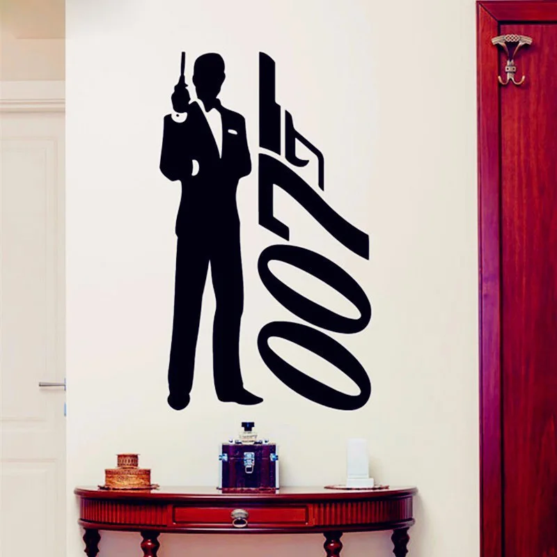 T080016-James-Bond-007-film-Wall-Stickers-superhero-decorative-wall-sticker-children-room-wall-stickers-eco (1)