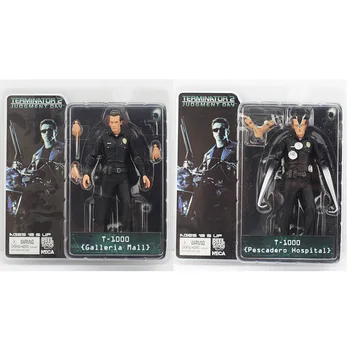

2 Styles NECA The Terminator 2 Action Figure T-1000 Galleria Mall Pescadero Hospital PVC Action Figure Collectible Toy 7"18cm