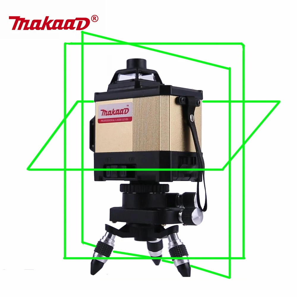 

12 Lines 3D Laser Level 360 Self-Leveling Horizontal Vertical Cross laser nivel Laser Beam Line level laser 12 lines Makaad