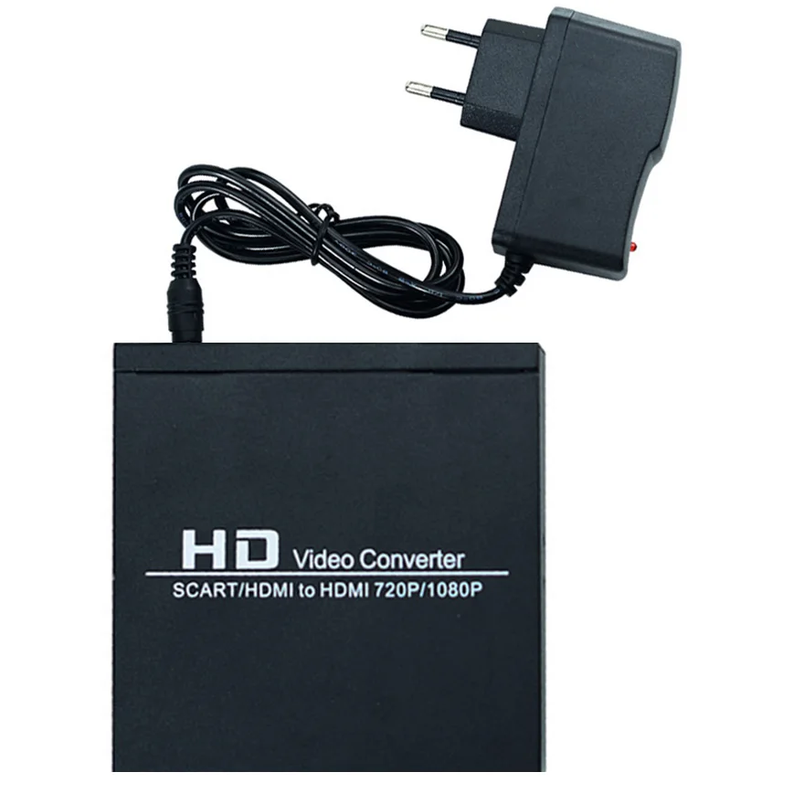 

Full HD 1080P SCART HDMI To HDMI Converter Adapter Upscaler Video Audio Converter for Sky Sky+/ DVD Player /Set-top Box EU Plug