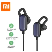 Оригинальные Xiaomi Беспроводные спортивные Bluetooth наушники IP4X Молодежная мини-гарнитура наушники микрофон беговые наушники с защитой от пота
