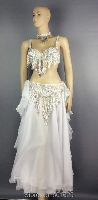 

free shipping belly dancing 4 pcs set costumes,gold & silver , accept any size,34B/C/D,36B/C/D,38B/C/D,40B/D/DD,42D