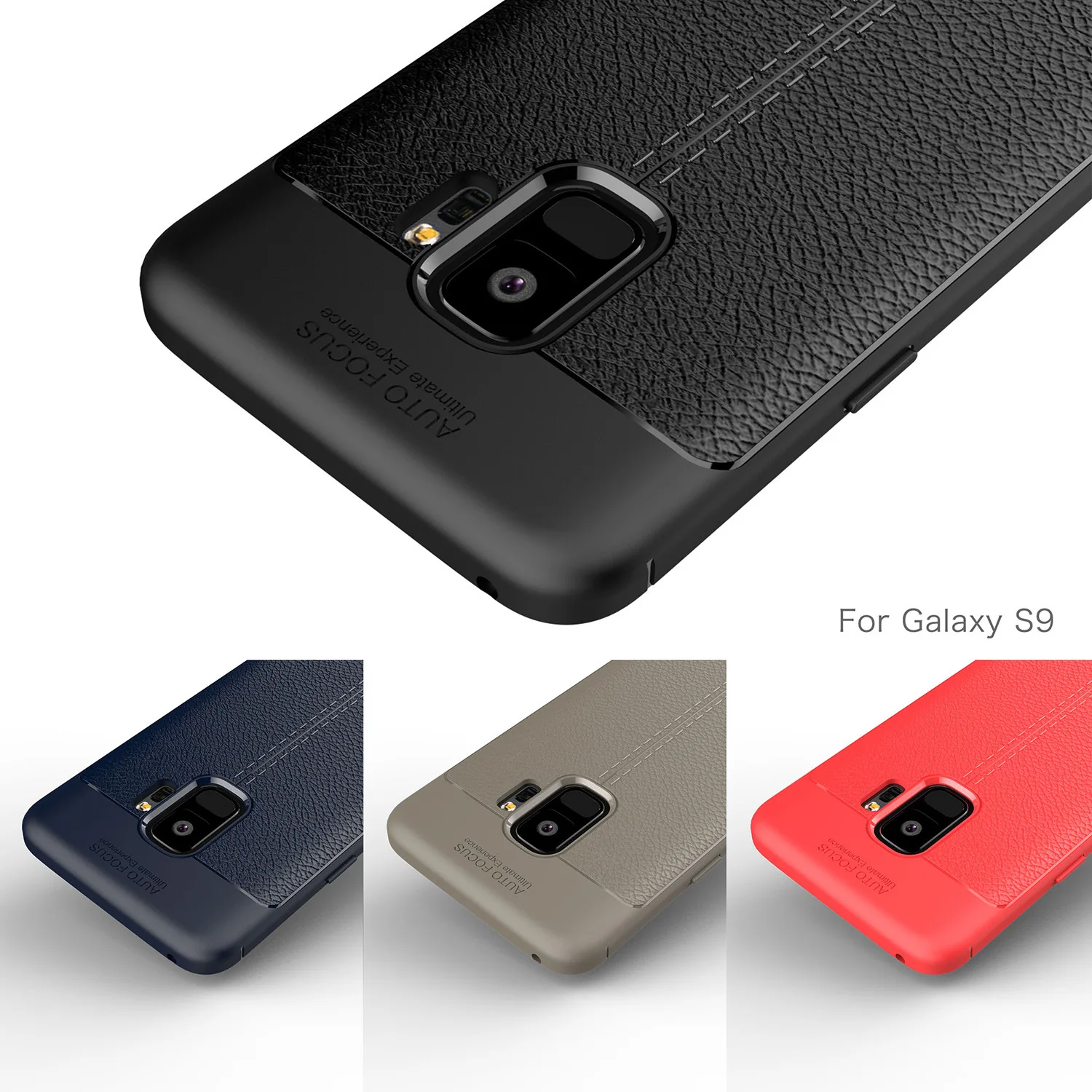 Для samsung S9 S9 Plus S8 S8 Plus Note 8 Note 9 чехол из искусственной кожи личи полный Мягкий ТПУ силиконовый чехол для A9 Star Lite