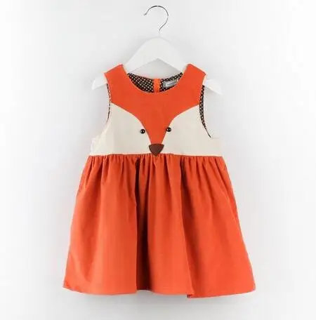 2017 Spring Sweet Toddler Baby Girl Fox Style Ruffles Casual Fashion