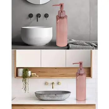 

Stainless Steel Pump Dispenser Soap Lotion Bottle Bathroom Container Marketplace Hotel Restaurant 350/400/500/550ML