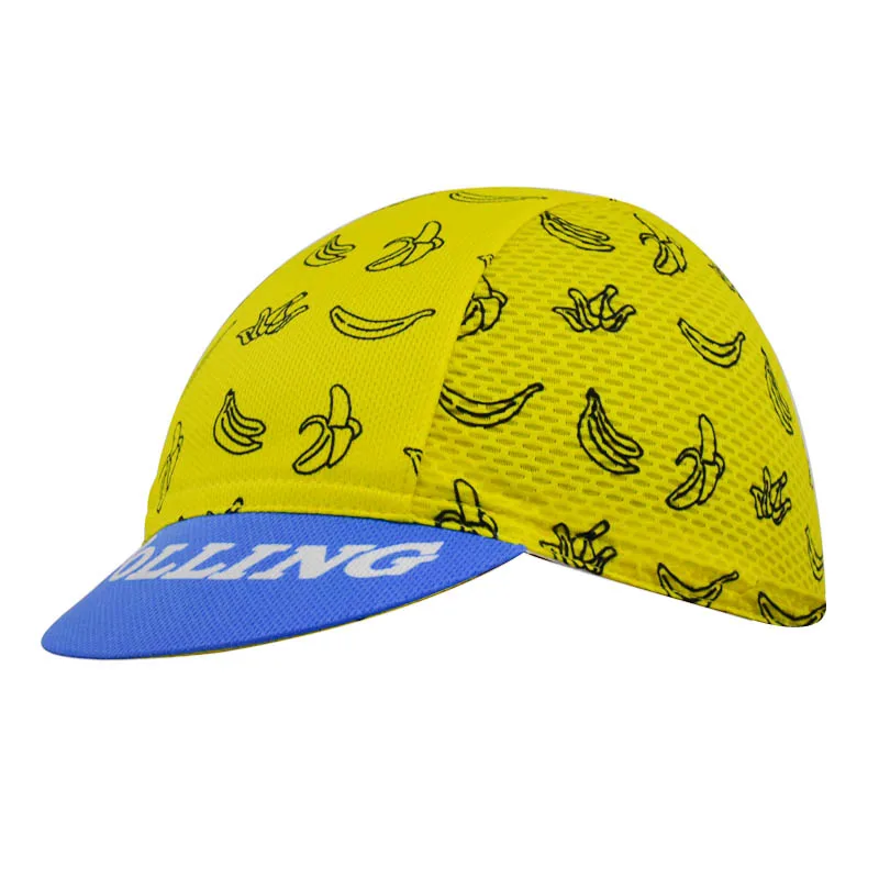 

NEW Yellow 2018 Banana CLassical Cycling Caps Headwear MOUNTAIN ROAD Breathable JIASHUO
