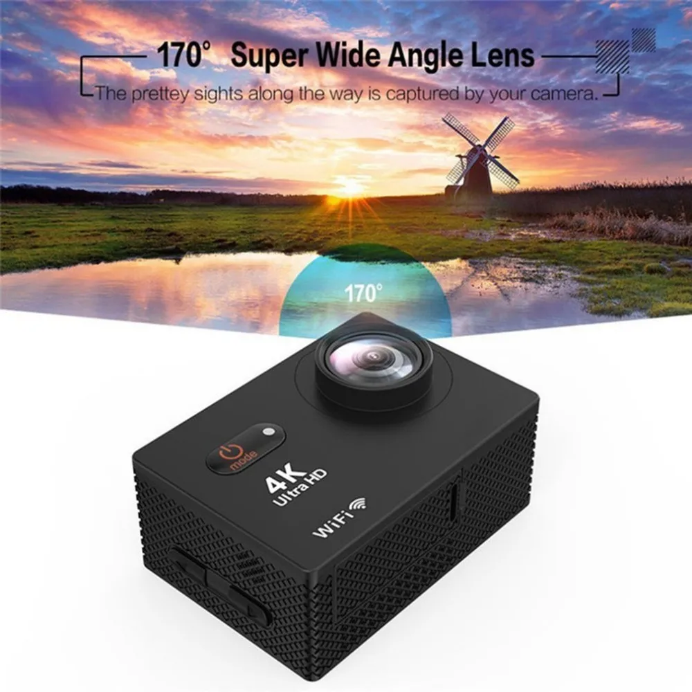 

S350R 4K Ultra HD Sport DV Camera 2.0 Inch LCD Screen Waterproof Action Camera Underwater Camera Portable Video Camcorder