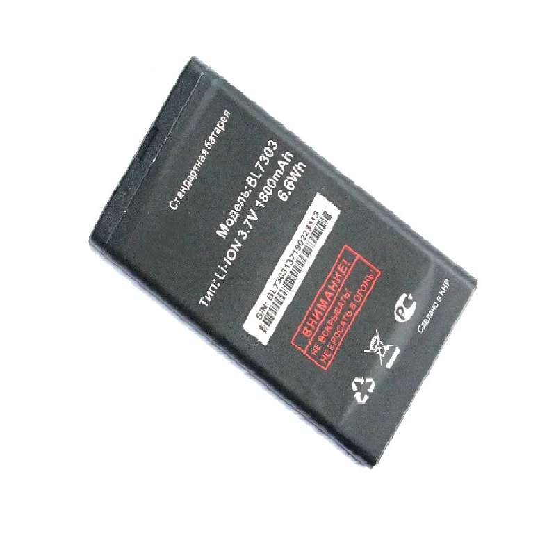 1x-1800mAh-6-6Wh-BL7303-Replacement-Li-ion-Battery-LCD-Universal-Wall-Charger-For-Fly-TS107