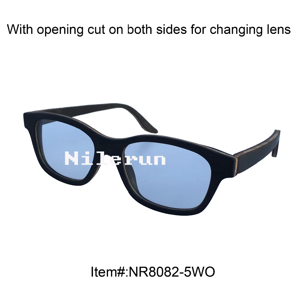 

light durable black composite wood optical reading glasses