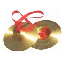 Музыкальные инструменты медные тарелки детский музыкальный инструмент игрушка 9 см