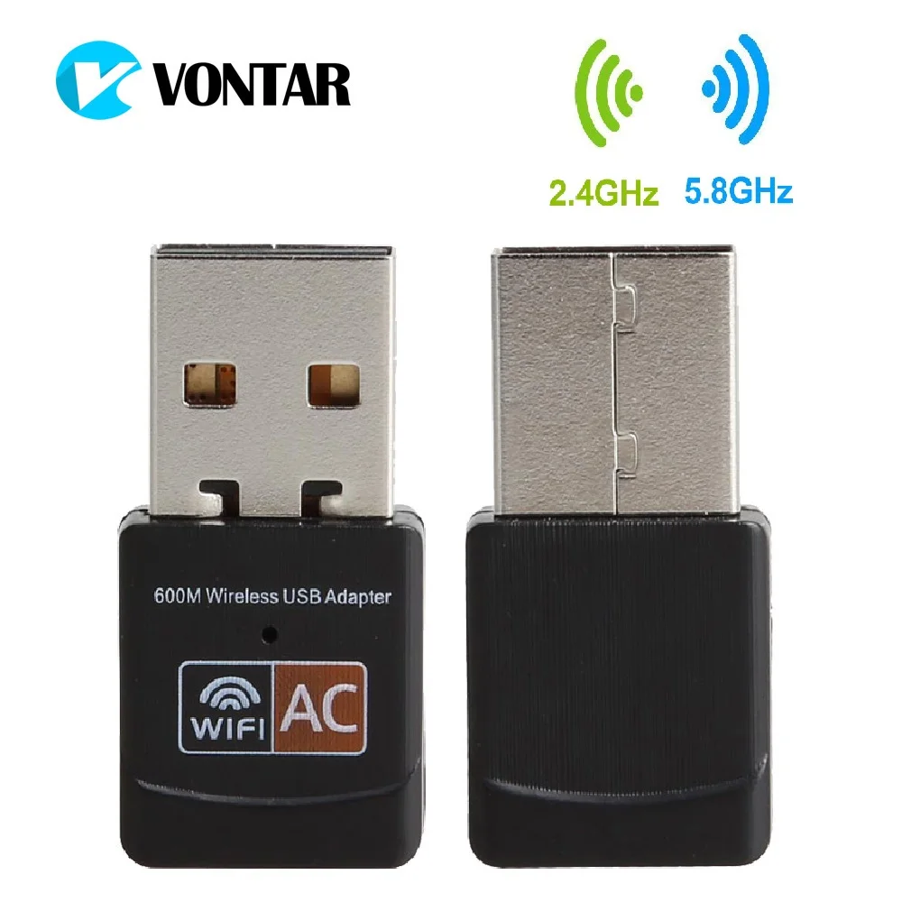 USB беспроводной Wifi адаптер 600 Мбит/с 802.11ac USB ethernet адаптер Сетевая карта Wi-Fi приемник для Mac PC Windows 7 8 10