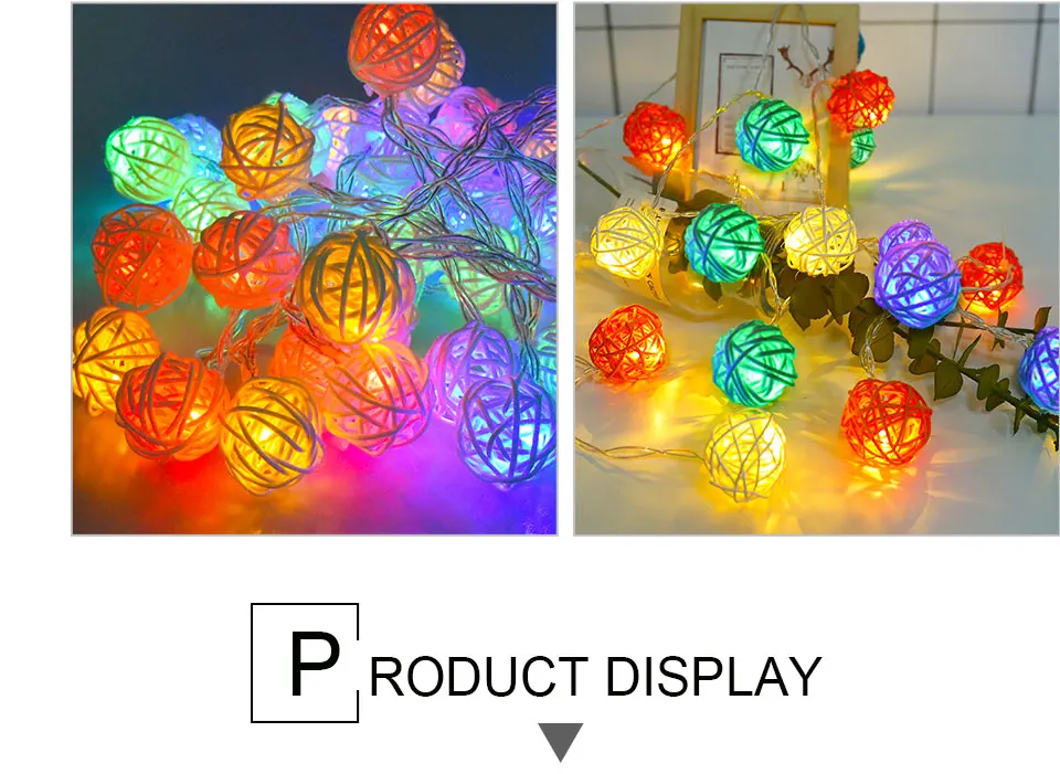 LED Rattan Balls Lights Led String Fairy Holiday Christmas Lights Outdoor Guirlande Window Lumineuse Exterieur Luces Decorativas (14)